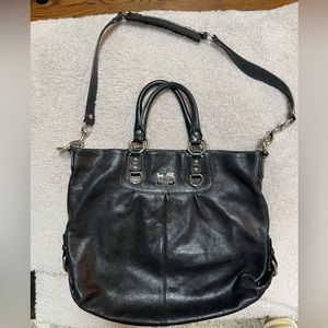 Black coach tote / shoulder bag